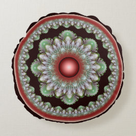 Julglossande runda dekoration rund kudde