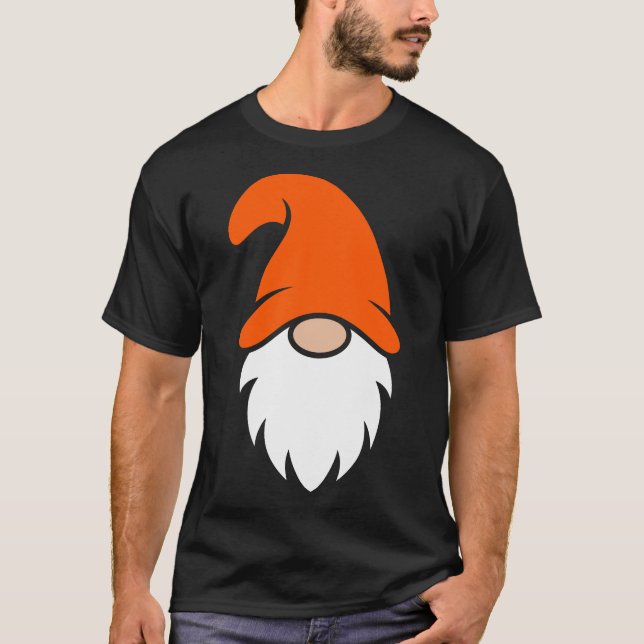 Julgnom med orange mössa t shirt (Framsida)