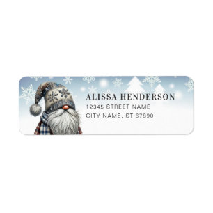 Julgnom returadressetiketter returadress etikett