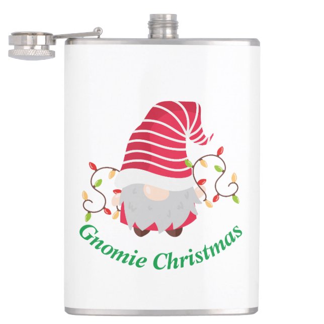 Julgnom Vinylomsluten Flask Fickplunta (Öppnad)