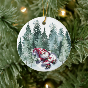 Julgnomängelprydnad Julgransprydnad Keramik