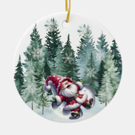 Julgnomängelprydnad Julgransprydnad Keramik