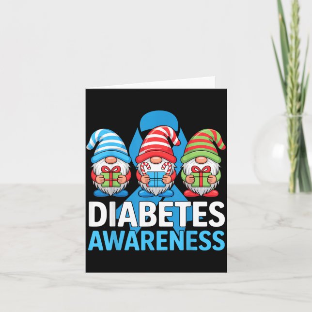 Julgnomar Diabetesmedvetenhet Kort (Framsida)