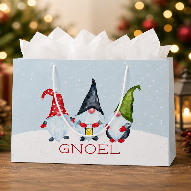 Julgnomar Gnoel (Whimsical Christmas Gift Bag)