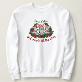 Julgnomer behålla lugn och jingel hela vägen t shirt