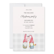 Julgnomer i Kärlek Watercolor Monogrammed