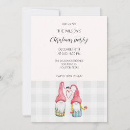 Julgnomer i Kärlek Watercolor Monogrammed