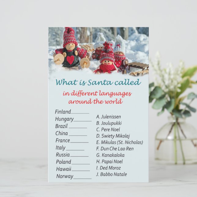 Julgnomer, jultomtspel värld runt (Stående Fram)