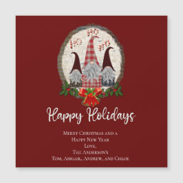 Julgnomes Red Glad helg Rustic