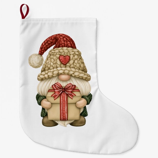 Julgnomgåva Stor Julstrumpa (Framsidan)