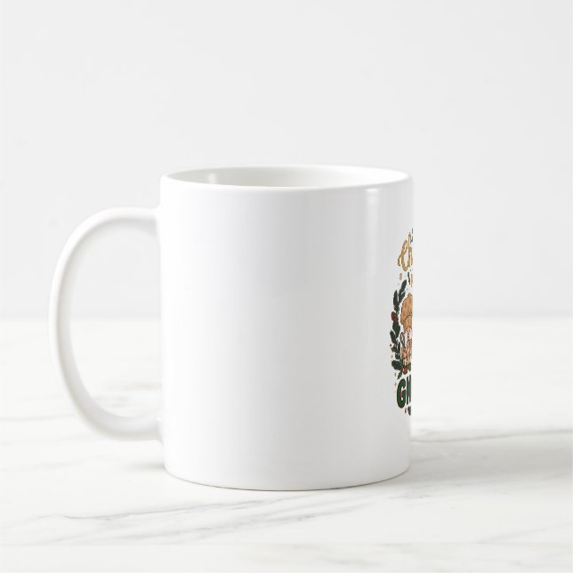 Julgnomsträngljus sockerrör kaffemugg (Vänster)