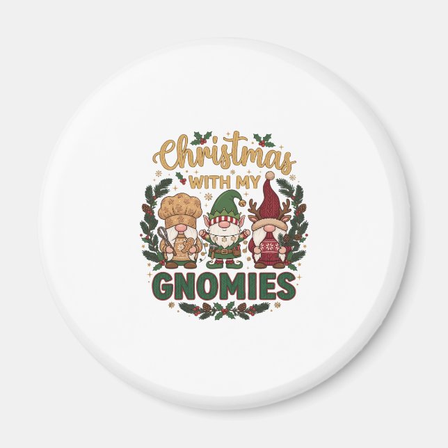 Julgnomsträngljus sockerrör magnet (Framsidan)