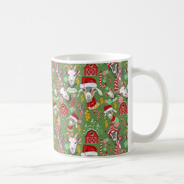 JulGOATS Candy och Jingle Klockor GetYerGoat™ Kaffemugg (Höger)