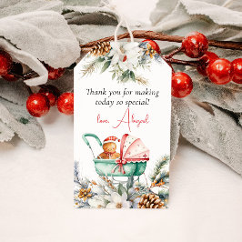 Julgodis Baby Shower Tacksamhetspresent Presentetikett