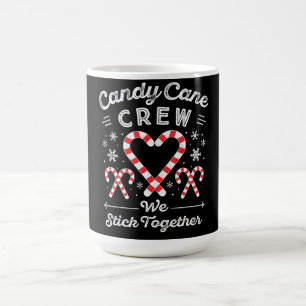 Julgodis Hjärtformad Candy Cane-familj Matchande Magisk Mugg