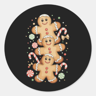 Julgodis kakor Xmas Högtid Säsong  Runt Klistermärke