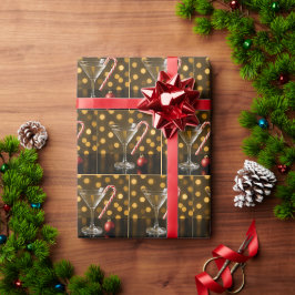 Julgodis krokhängt på ett Martiniglas Presentpapper