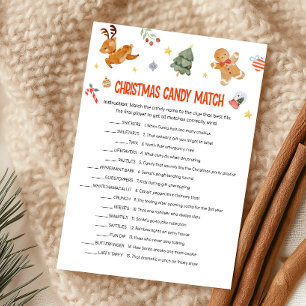 Julgodis Match Game Julkort