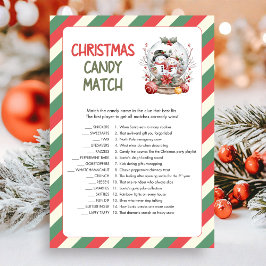 Julgodis Matchande Spel Julkort