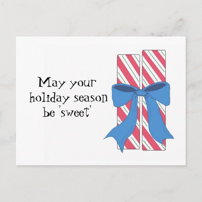 Julgodis med sötsäkring helg vykort (Framsida)