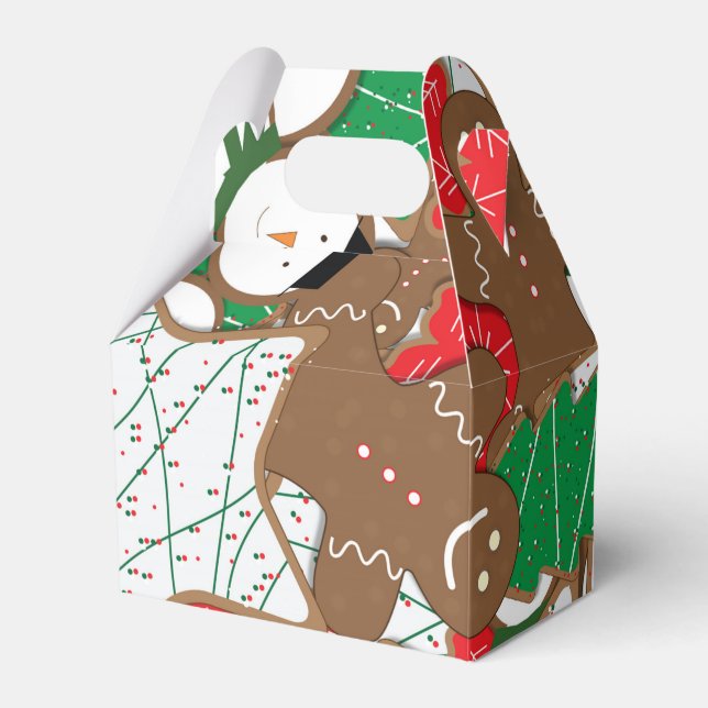 Julgodis presentkartong för fest presentaskar (Framsidan Sidan)