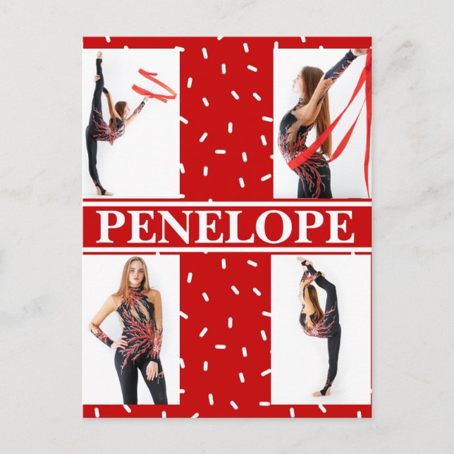 Julgodis Sprinkle 4 Photo Collage Vykort (Framsida)