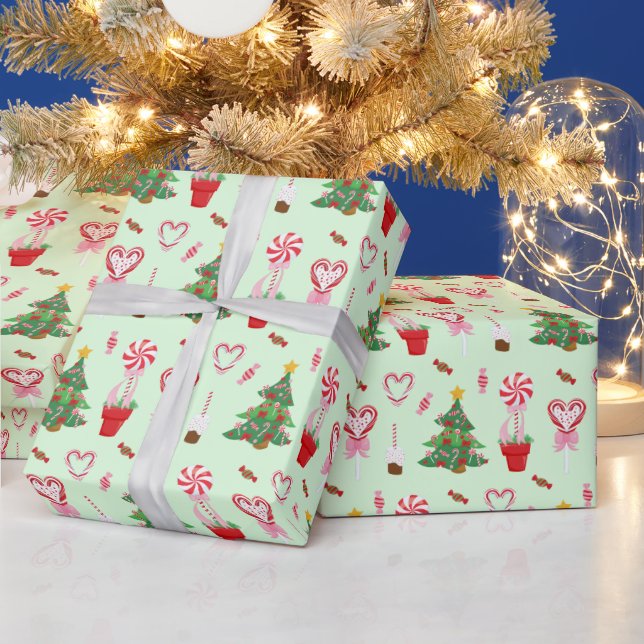 Julgodis Träd Mönster Presentpapper (Helgdagar)