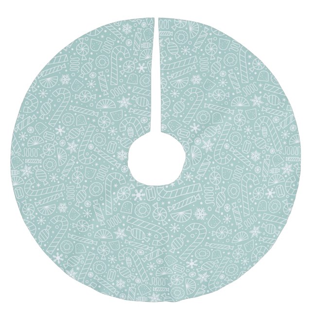 Julgodis Trädgårdsmatt Julgransmatta Borstad Polyester (Framsidan)