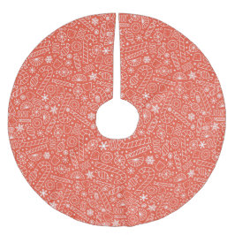 Julgodis Trämatt - Röd Julgransmatta Borstad Polyester