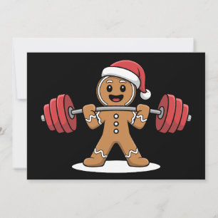 Julgodis Tyngdlyftning Gym Tomtehatt Inbjudningar