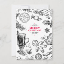 Julgodis vintageillustration. Xmas-helg