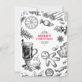 Julgodis vintageillustration. Xmas-helg Julkort
