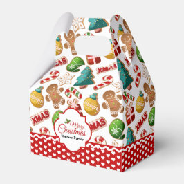 Julgodiskex Sött Mönster Presentaskar