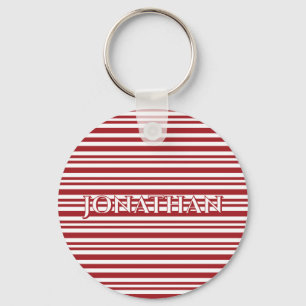 Julgodisrandigt mönster nyckelring