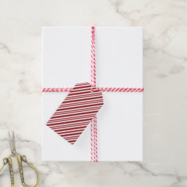 Julgodisrandigt mönster presentetikett