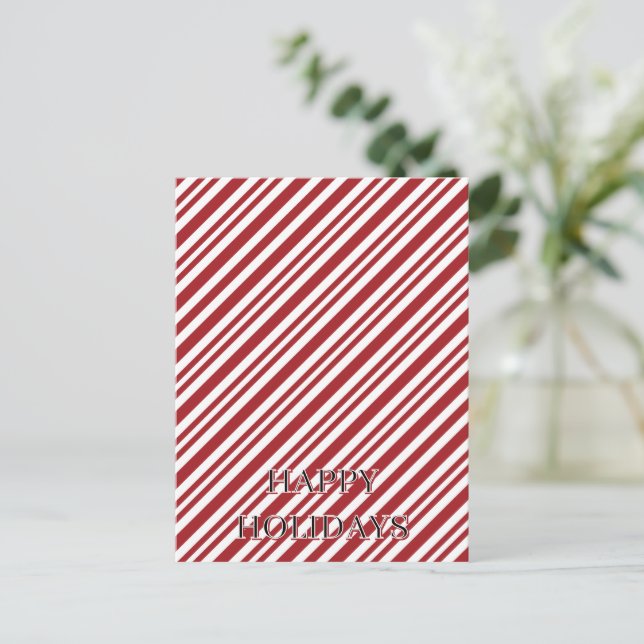 Julgodisrandigt mönster vykort (Stående Fram)