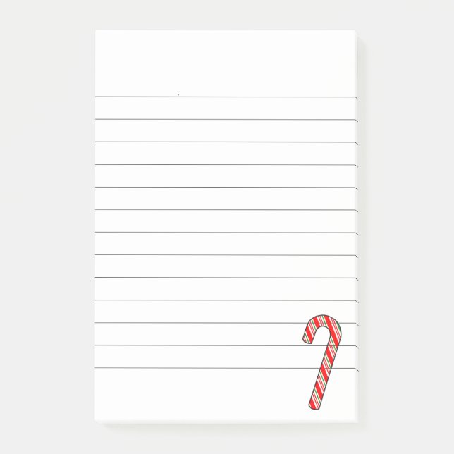 Julgodisritning i randigt mönster post-it block (Framsida)