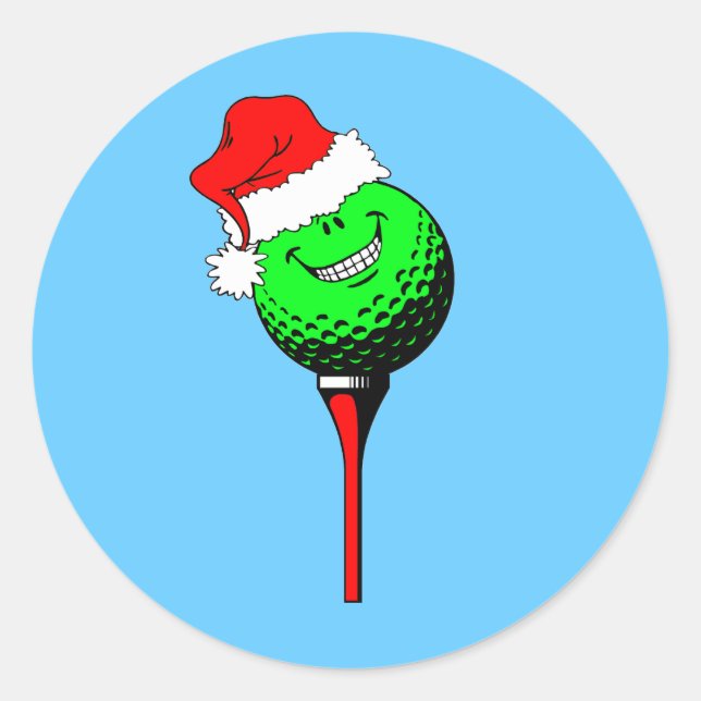 Julgolf Runt Klistermärke (Framsida)