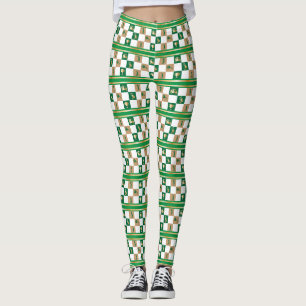 Julgolfing - Minimalistiskt Golf Mönster Leggings