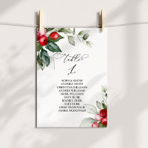 Julgrå Bordsnummer 1 Sittdiagram