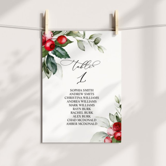 Julgrå Bordsnummer 1 Sittdiagram (Skapare uppladdad)