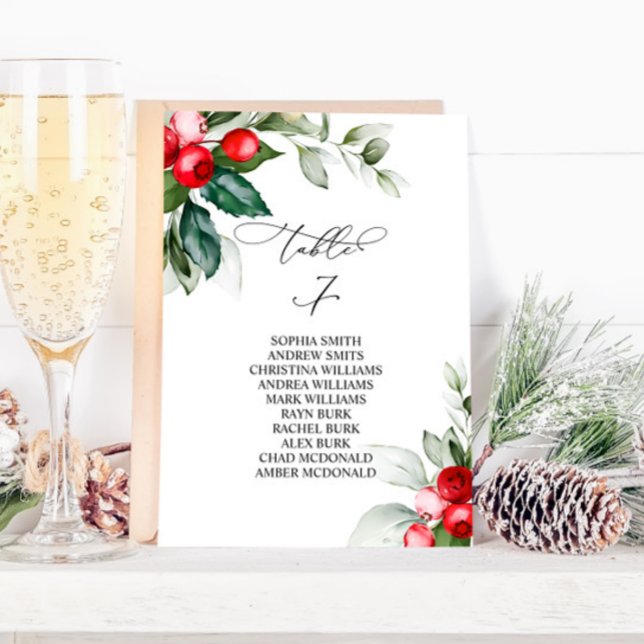 Julgrå Bordsnummer 7 Sittdiagram (Skapare uppladdad)