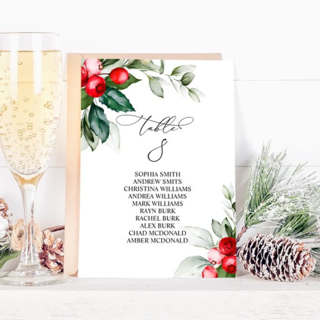 Julgrå Bordsnummer 8 Sittdiagram (Skapare uppladdad)