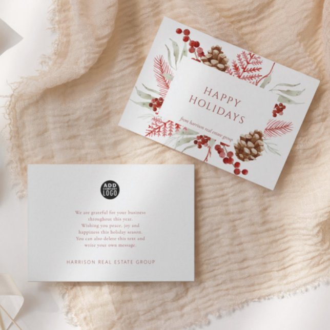 Julgrå Helgdag - Business Logotyp Inbjudningar (Skapare uppladdad)