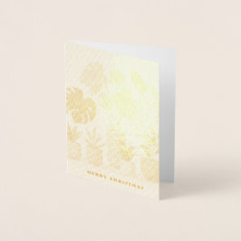 Julgrädda Gröntar - krukväxter Folierat Kort