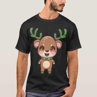 Julgrädda Reindeer Crew T Shirt