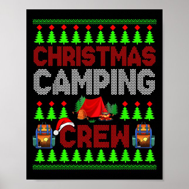 Julgräddan Julafton Söttomten Camper Cam Poster (Framsidan)