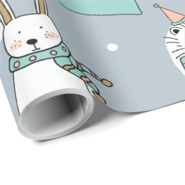 Julgrädddjur, tecknaden stil presentpapper