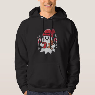 Julgräddkaffe Ghost Iced Coffee Retro Julafton kaf Hoodie