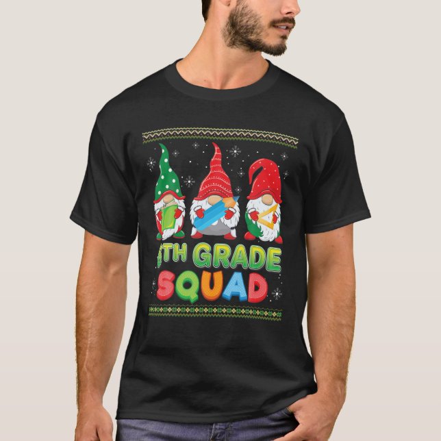 Julgräddlägen i 6e Sjätte Ugl T Shirt (Framsida)